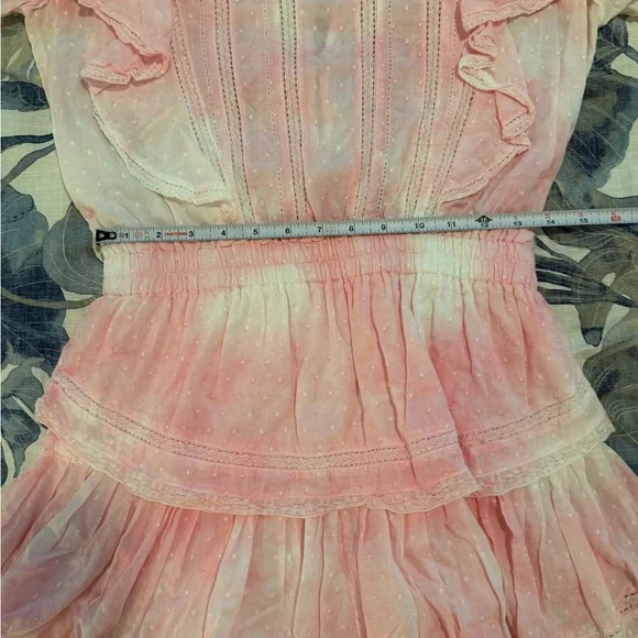 *LIKE NEW* LoveShackFancy Natasha Mini Dress - Pink - Picture 8 of 11